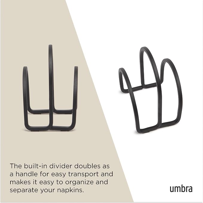 Umbra Squire Napkin Holder, Contemporary Metal Design, doubles as handle - Image 5