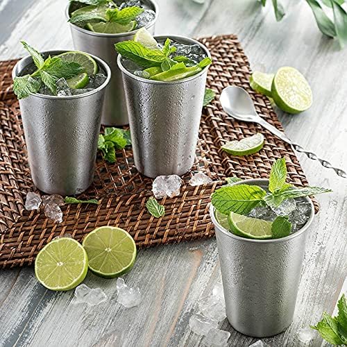 6 Pack 8 oz Stainless Steel Kids Cups, Children's Pint Cups, Stackable Metal - Image 9