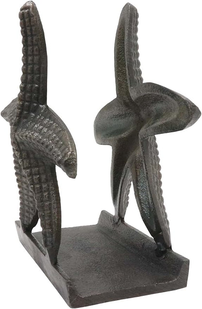 Nautical Starfish Metal Lunch Napkin Holder Dinner Napkin Holder For Kitchen Beverage Cocktail Ocean Coastal By The Metal Magician (Antique Brass)