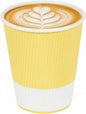 Restaurantware 12 Ounce Ripple Wall Disposable Coffee Cups, 500 Insulated Light by Restaurantware