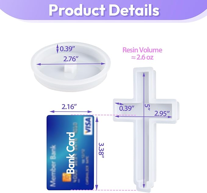 HeyClear Cross Resin Molds - Image 2