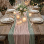 Cheesecloth Table Runner 6 Pack Sage Green and Dusty Pink, Boho Gauze Table by Avolander