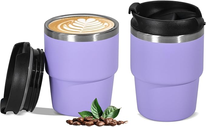 CHLJAR Espresso Cups, 6oz Insulated Espresso Cup Set of 2, Espresso Shot Cups by Unknown
