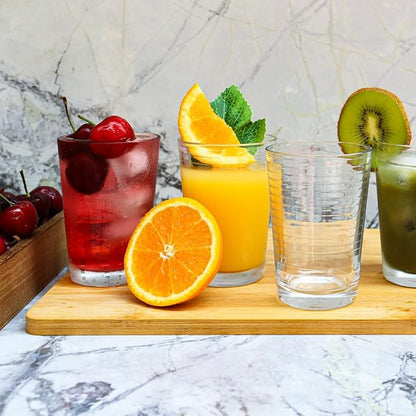 Juice Glasses 7 oz. Set Of 4 Glass Cups – By Home Essentials and Beyond – - Image 2