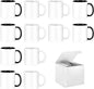 TANGLONG 11oz Tazas Para Sublimar Set of 12-6 White and 6 Black-with Box | by TANGLONG