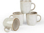 famiware Coffee Mugs Set of 4, Ocean Square 13oz Coffee Cup Set by Famiware