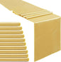 Light Gold Satin Table Runners 10 Pack 12x108 inch Silk Smooth Fabric | Bright by B-COOL