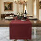 Signature Linen™ by D'Moksha Red Garnet Table Runner 108 Inches Long, 100% Pure by DMokshaHomes