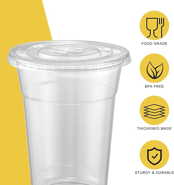 VITEVER [100 Sets - 20oz Clear Plastic Cups - Image 3