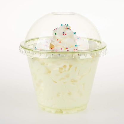 Golden Apple, 9oz-50sets Green Plastic Cups with Clear Dome lids No Hole…