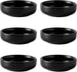 Dipping Bowls Set, Ceramic Dipping Sauce Dishes, 2 oz Soy Sauce Dish, Side Dish Bowls, Small Bowl/Dish for BBQ, Condiments, Appetizer, Dessert, Sushi, Set of 6 (Black)