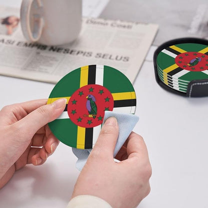 Dominica Flag Coasters for Drinks - Image 5