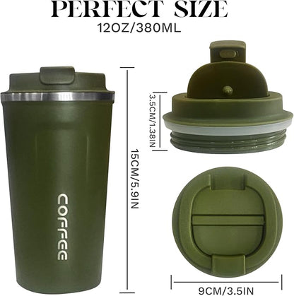 Insulated Travel Coffee Mug, Stainless Steel Coffee Cup - Image 4