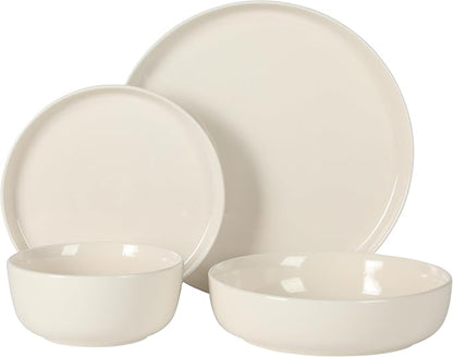 Gibson Home Serenity 16 Piece Modern Porcelain Dinnerware Set - Image 8