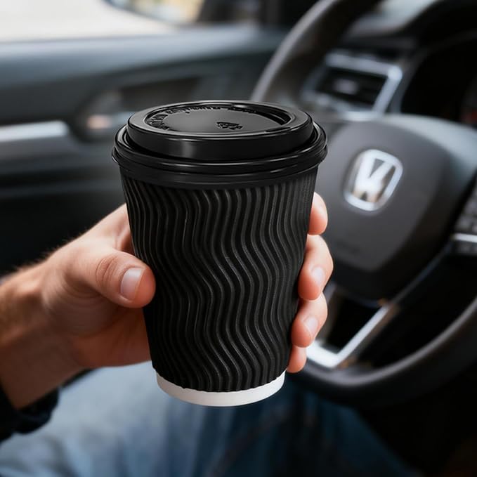 BYSNOW 100 Pack 10 oz Coffee Cups - Image 5