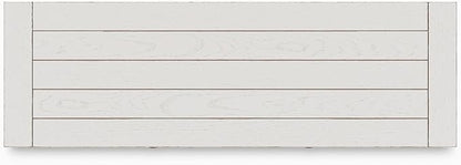 Signature Design by Ashley Robbinsdale Casual 4-Door Dining Server with Adjustable Shelves and Felt-Lined Drawers, White