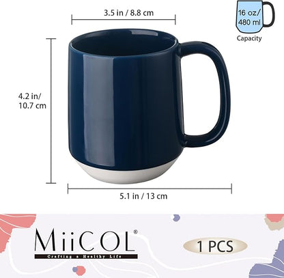 Miicol Ceramic Coffee Mug, 16 oz Large Coffee Cup, Tea Mug - Image 3
