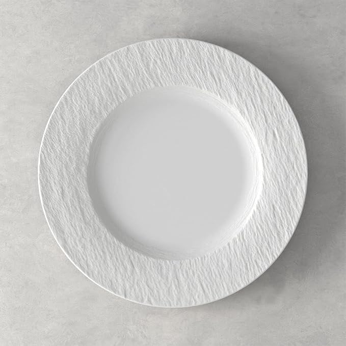Villeroy & Boch Manufacture Rock Blanc 12 Piece Dinnerware Set, made in Germany - Image 5