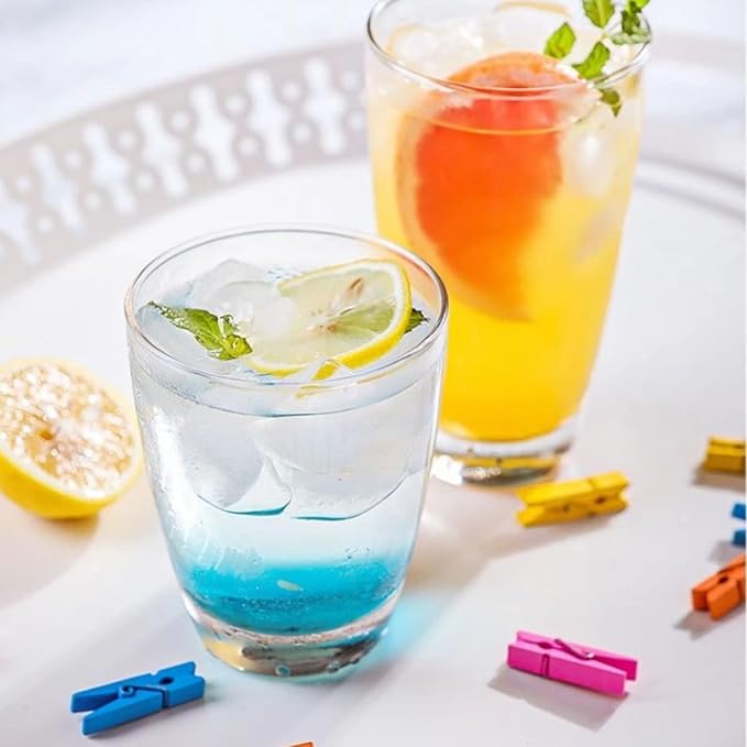 QAPPDA 7 Ounce Juice Glasses, Stackable Drinking Glass Set of 12, Mixed Drinks - Image 5
