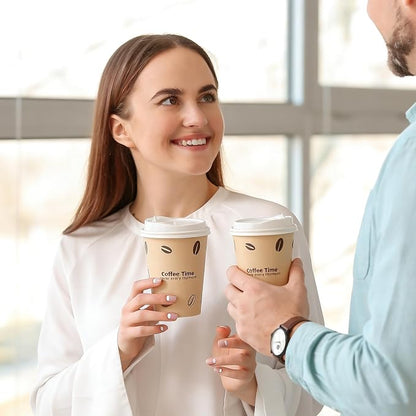 12 OZ 25 Pack Disposable Cups Paper Coffee Cups - Image 7