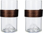 Mountain View Glass Cups – Modern Clear Glass Cups Set, Stylish and Functional by Boxonly