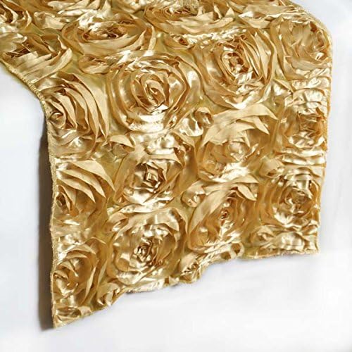 14"X108" Rosette Table Runners by TABLECLOTHSFACTORY