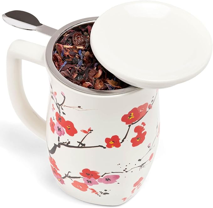 Tea Forte Ceramic Fiore Tea Cup - Image 3