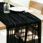 Black Cheesecloth Table Runner 120 Inches 10 Ft Gauze Table Runner | Summer by LINXTAR