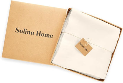 Solino Home Linen Ivory Tablecloth 70 x 108 Inch - 100% Pure Linen Rectangular Tablecloth - Machine Washable Table Cloth for Spring, Easter - Sonoma