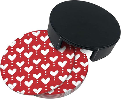 Valentines Day Red Heart Coasters - Image 7