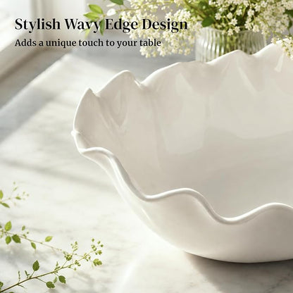 DOWAN Ceramic Serving Bowls Set of 2, Large Serving Dishes - Image 7