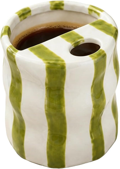 Espresso Cups Ceramic Coffee Mug Series European Striped Dot Coffee Cup And by CACXKEP