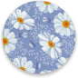 Coasters for Drinks Cup Coasters for Coffee Table Desk Cup Mat Cork Backing for Coasters Round Home Decor Daisy Floral Purple