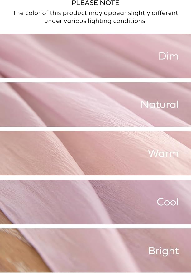 Ling's Moment 14Ft Mauve Table Runner, Wedding Sheer Chiffon Table Runners | - Image 6