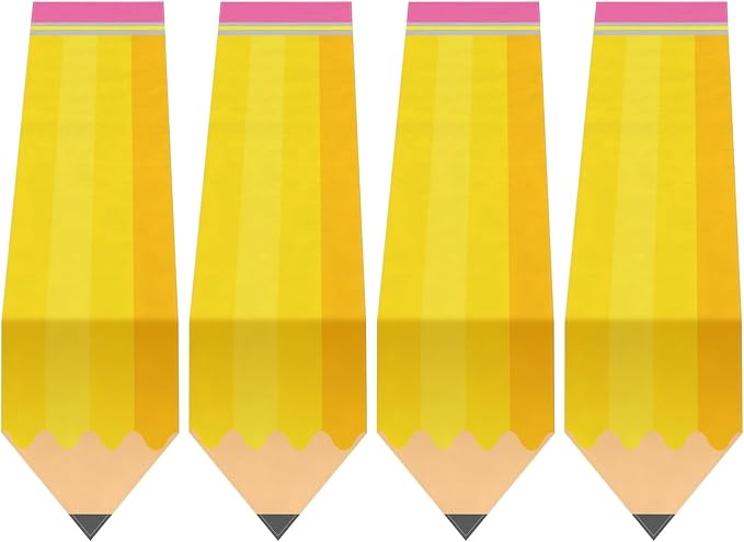 4 Pcs Pencil Table Runner 71 x 13 Inch Preschool Back to School Classroom - Image 8