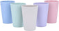 Wheat Straw Unbreakable Cup | 16 oz Reusable Water Drinking Glasses Sets of 5 | by LuckyZone