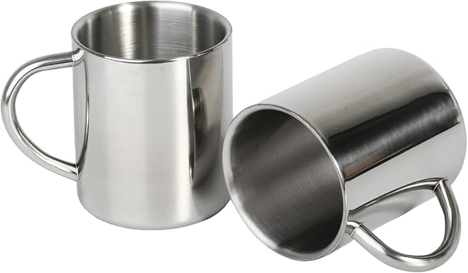 IMEEA Small Coffee Mug 10oz Double Wall Stainless Steel Cups by IMEEA