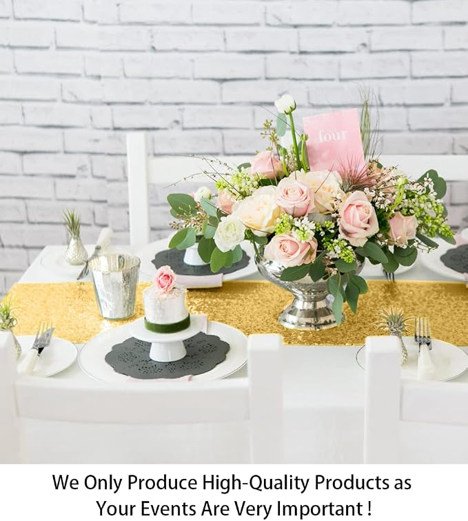 ShiDianYi 12''x72'' Sequin Table Runner - Image 2