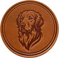 Dog Breed Leather Coasters – Premium Full Grain Table Protectors by Handmade