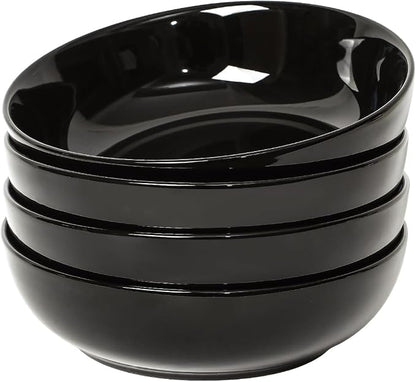 Selamica Ceramic Pasta Bowls Set of 4, Large Salad Bowl by Selamica