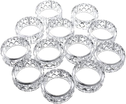 Clear Acrylic Napkin Holder Rings by HOMEFORD