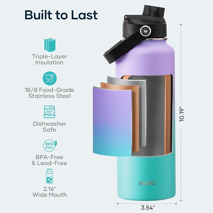 BUZIO Triple Wall Vacuum Water Bottle - Image 4