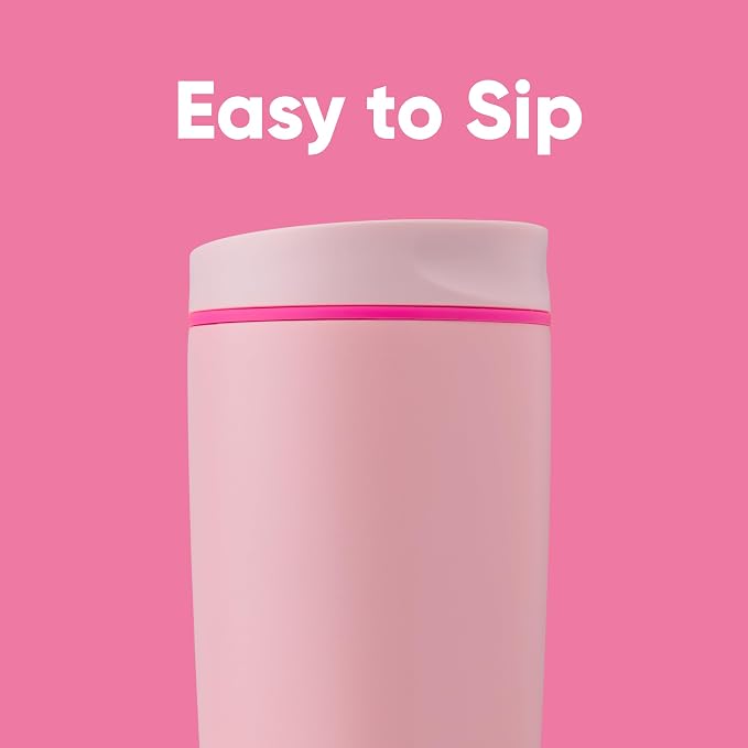 Owala SmoothSip Slider Insulated Stainless Steel Coffee Tumbler, Reusable Iced - Image 2