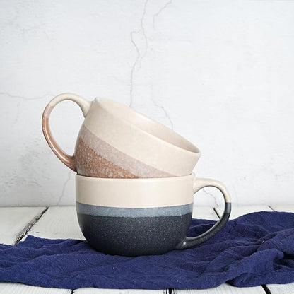 Ceramic Large Coffee Mug Set of 2, 23 Oz, Jumbo Mug Soup Bowls - Image 6