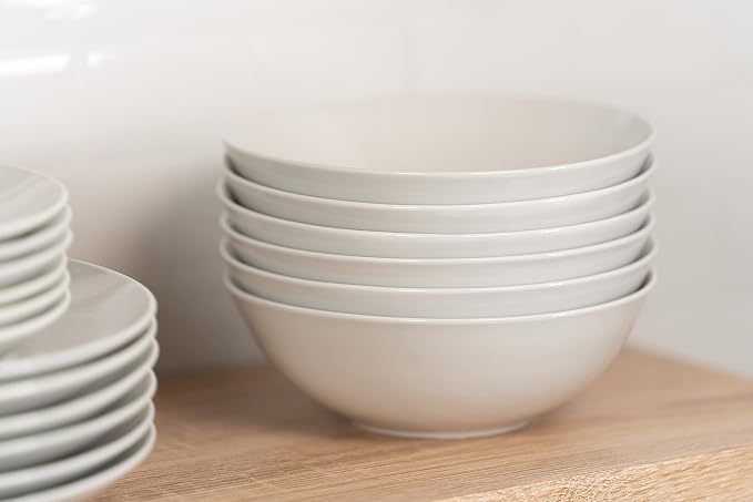 10 Strawberry Street Simply White 7" Coupe Cereal Bowl - Image 5