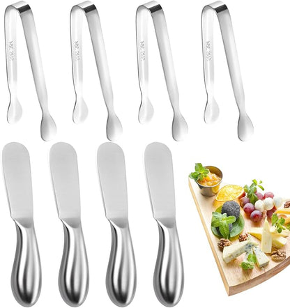 Butter Spreader Knife Set 8 PCS Stainless Steel Cheese Butter Spreader Knives by MLURCU