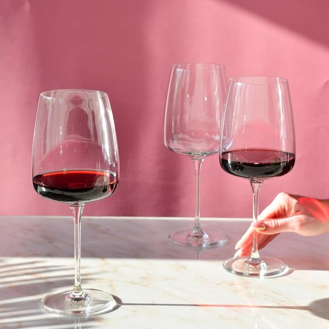 Krosno Red Wine Glasses, 20.3 oz, Modern Collection, Versatile and Durable - Image 6