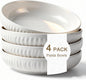 8 Inch Ceramic Pasta Bowls, 4 Pack, 34 Oz Serving Bowls, dishwasher and oven by Aoveew