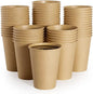LITOPAK 240 Pack Disposable Coffee Cups, 12 oz Kraft Paper Cups | Large bulk by LITOPAK