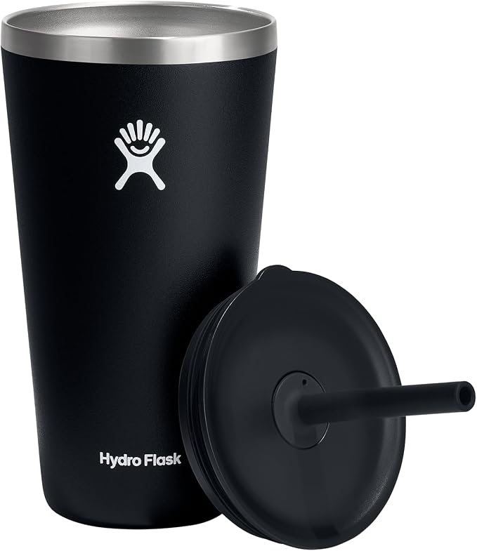 28 OZ All Around Tumbler Straw LID Black - Image 7